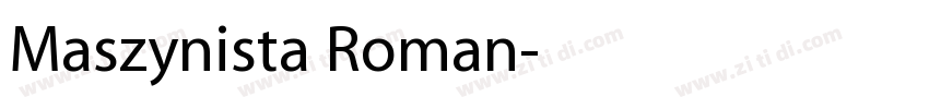 Maszynista Roman字体转换